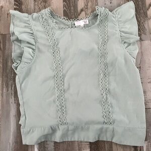 Beautiful mint dressy T-shirt blouse Sz M